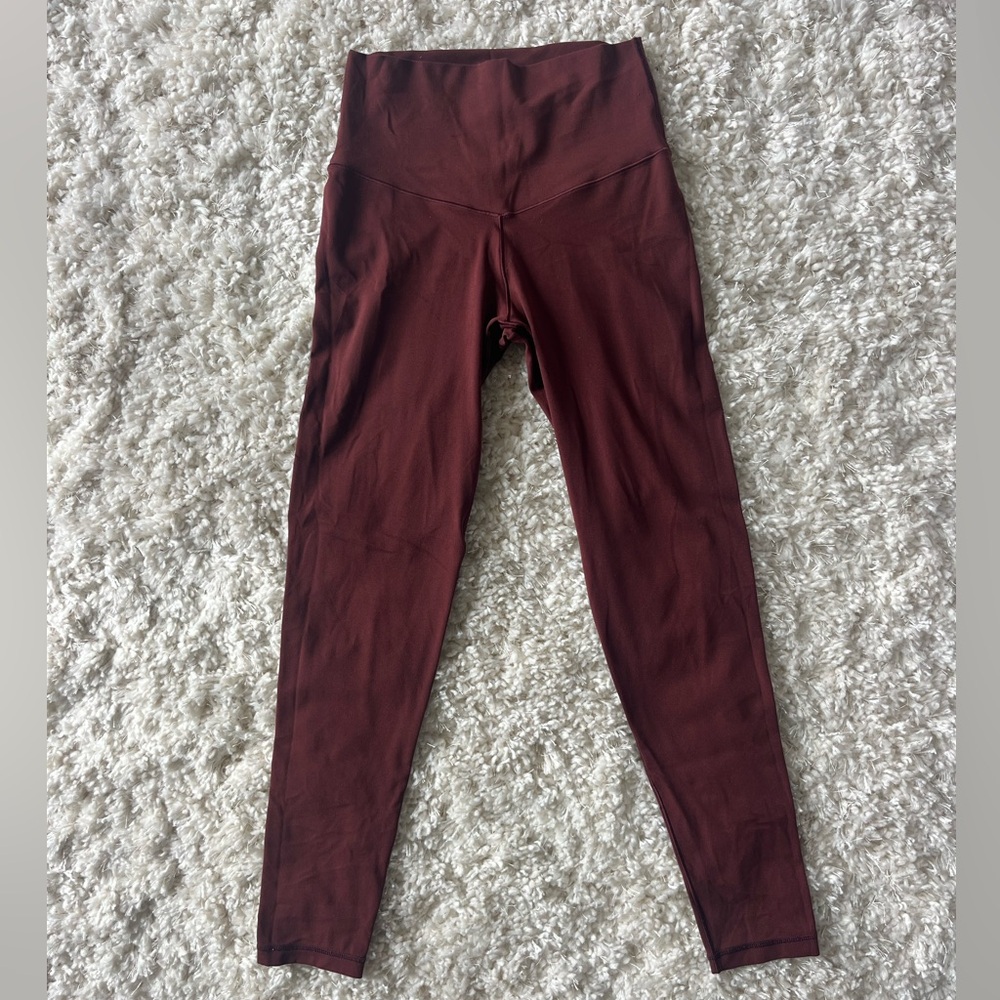 Offline by Aerie Burgundy High-Waisted Leggings size Small